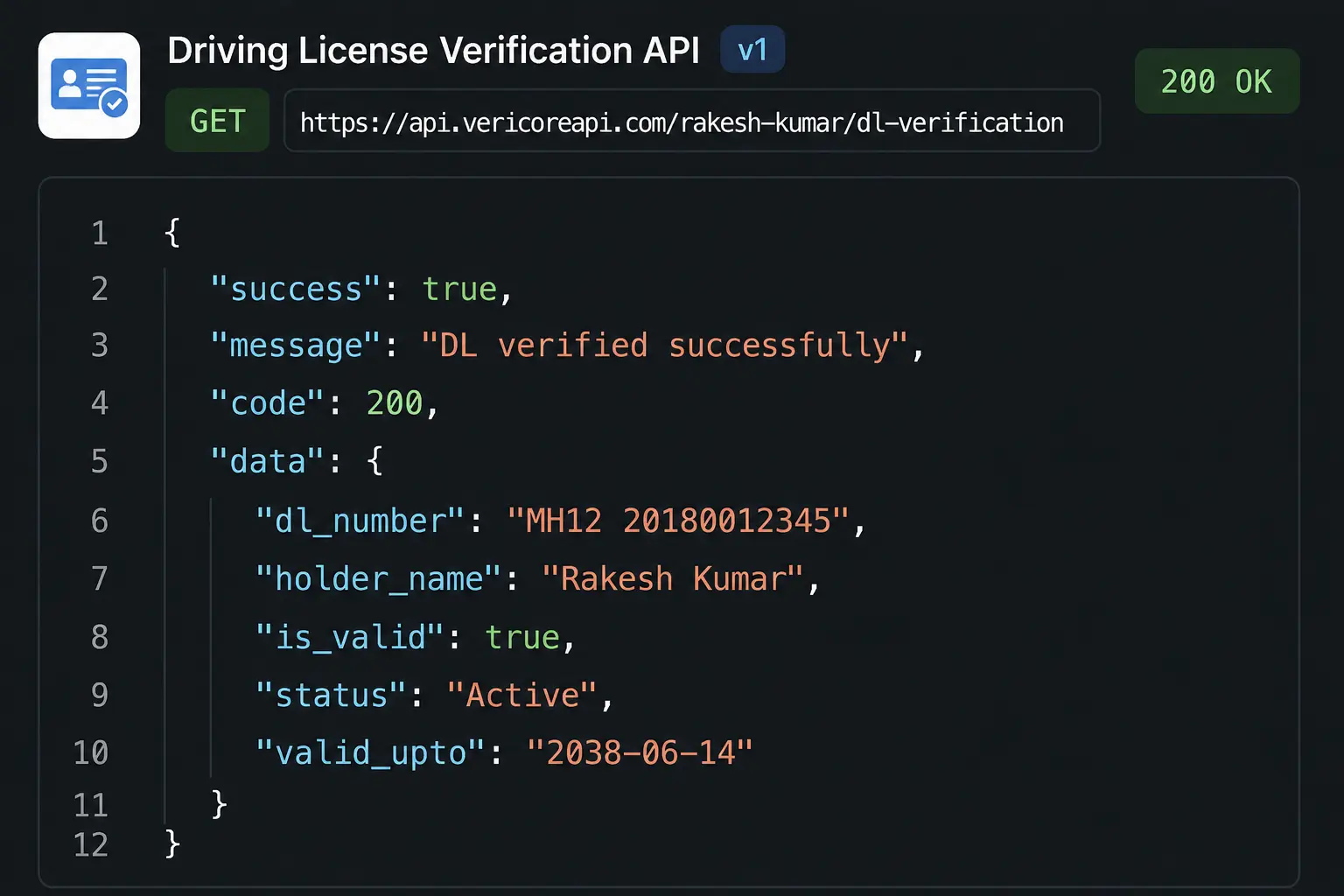 driving license verification